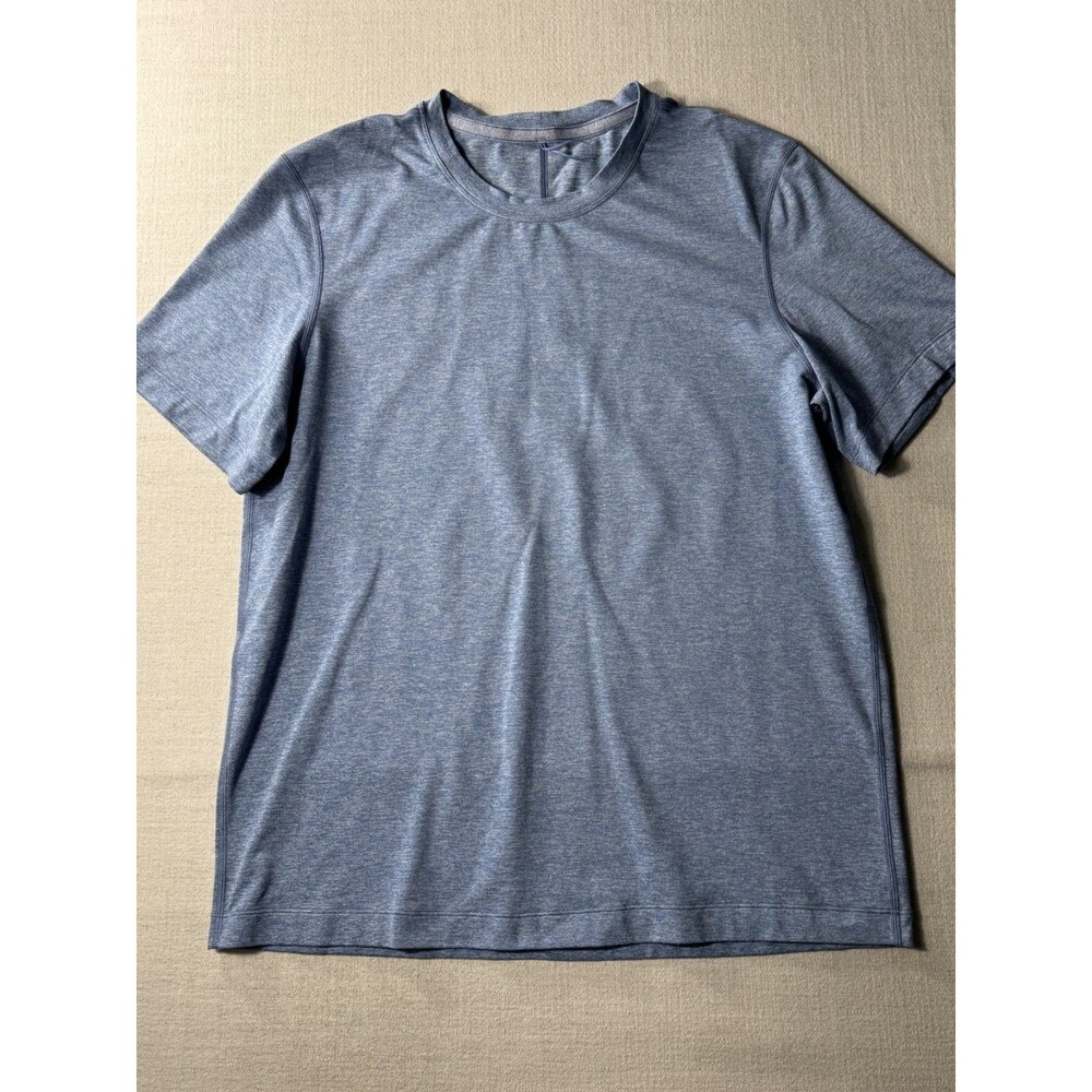 Lululemon Men's Soft Jersey Short Sleeve T-Shirt Blue Medium Training Athleisure